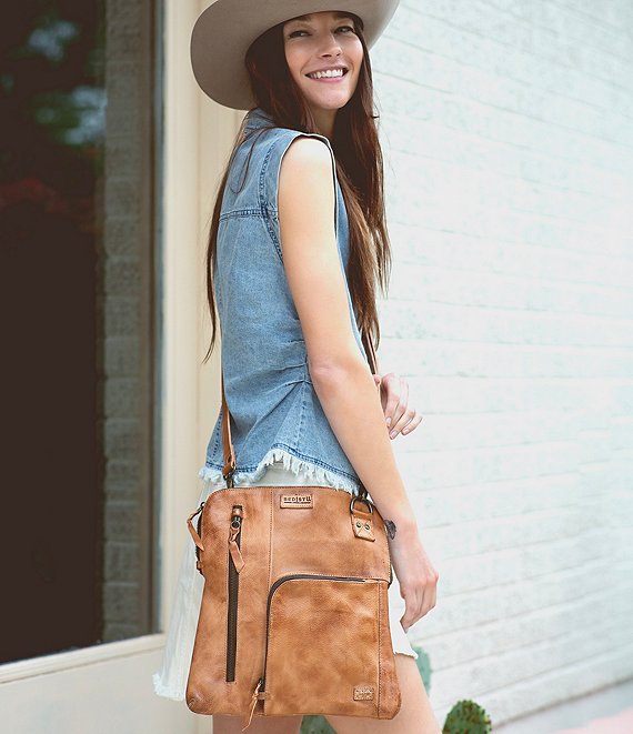 Bed Stu Aiken Large Zip Crossbody Bag | Dillard's