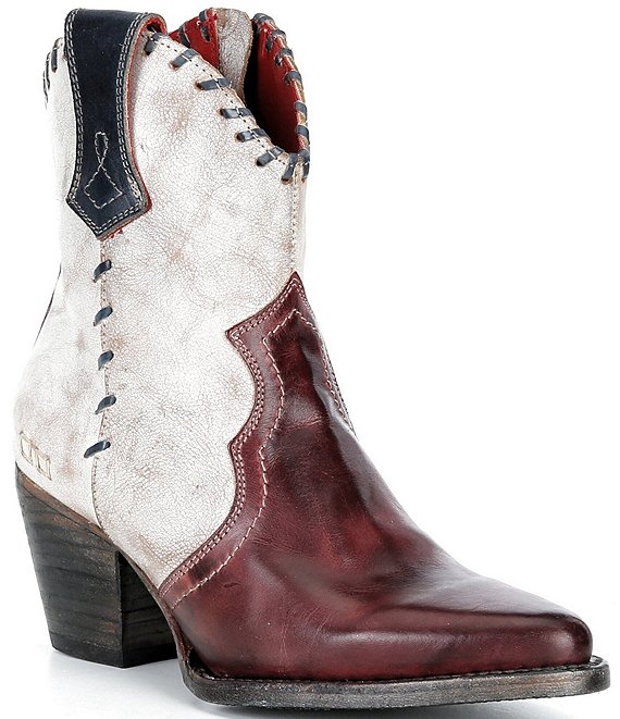 Bed Stu Balia Leather Western Booties