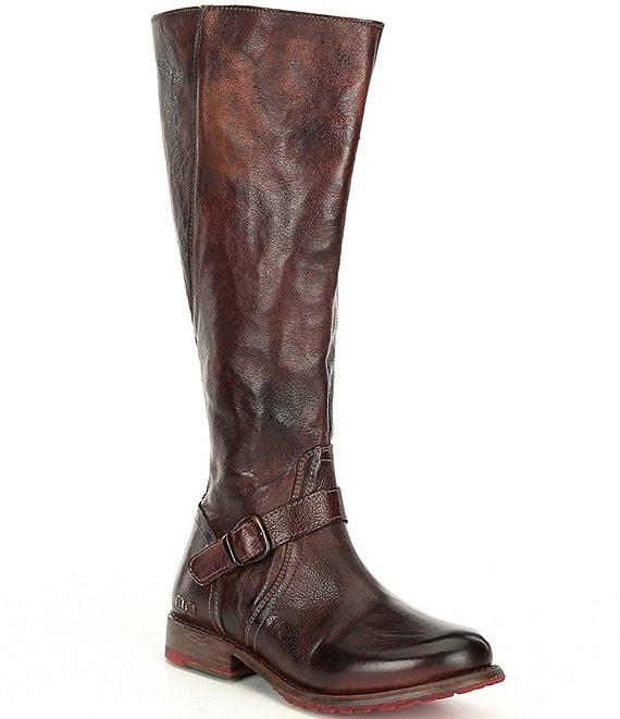 dillards wide calf leather boots