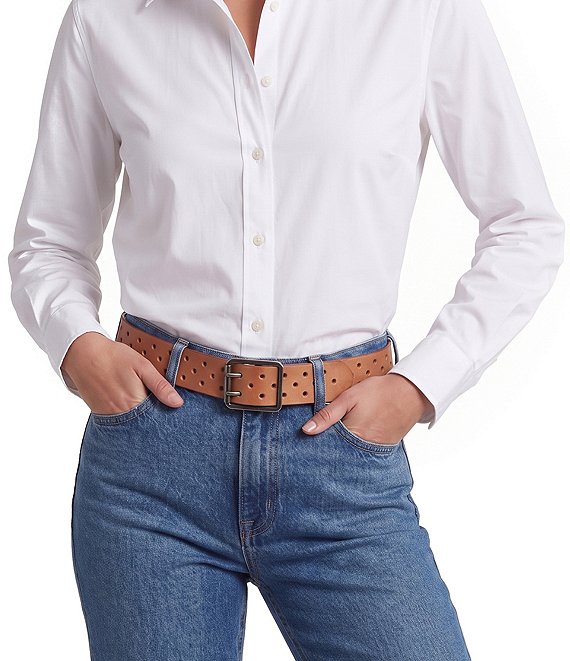 Bed Stu Mccoy Perforated Leather Belt