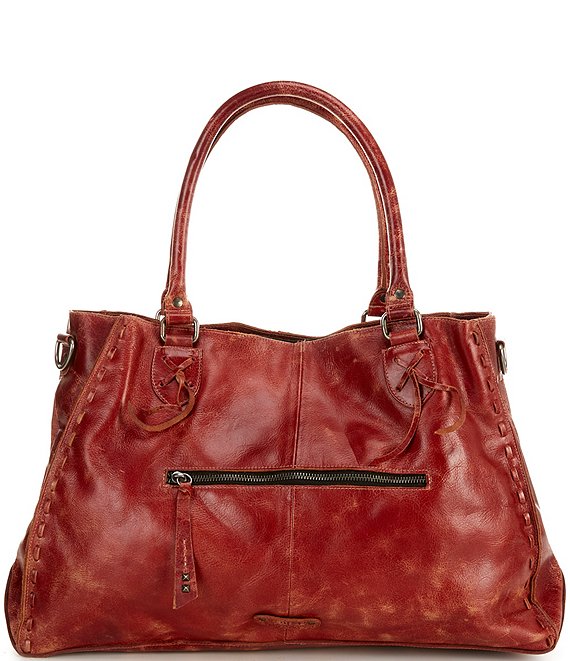 Bed Stu Rockaway Cherry Lacquer Lux Satchel Bag | Dillard's