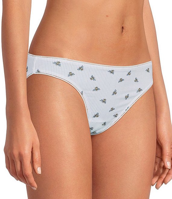 BedHead Knit Lace Trim Bikini Panty 3-Pack