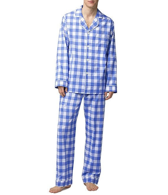 BedHead Pajamas Long Sleeve Buffalo Plaid Classic Woven Cotton Poplin 2 ...