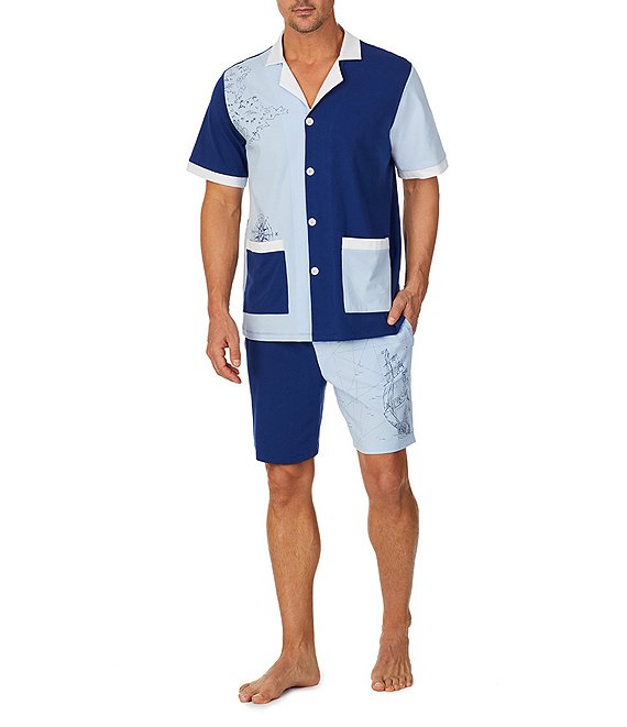 Short Sleeve Top & Boxer Pajama Set