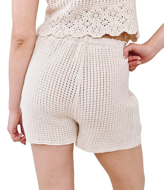 Bella Dahl Open Crochet Coordinating Shorts | Dillard's