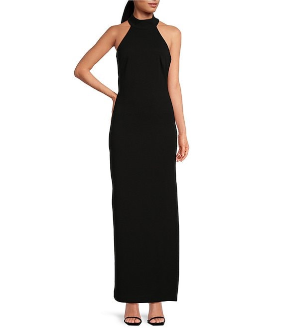 Badgley mischka halter dress best sale