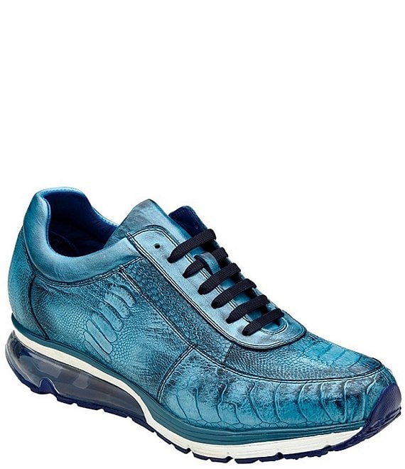 Color:Antique Ocean Blue - Image 1 - Men's Todd Ostrich Dress Sneakers