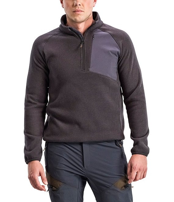 Color:Charcoal - Image 1 - Abisko Half-Zip Fleece Pullover