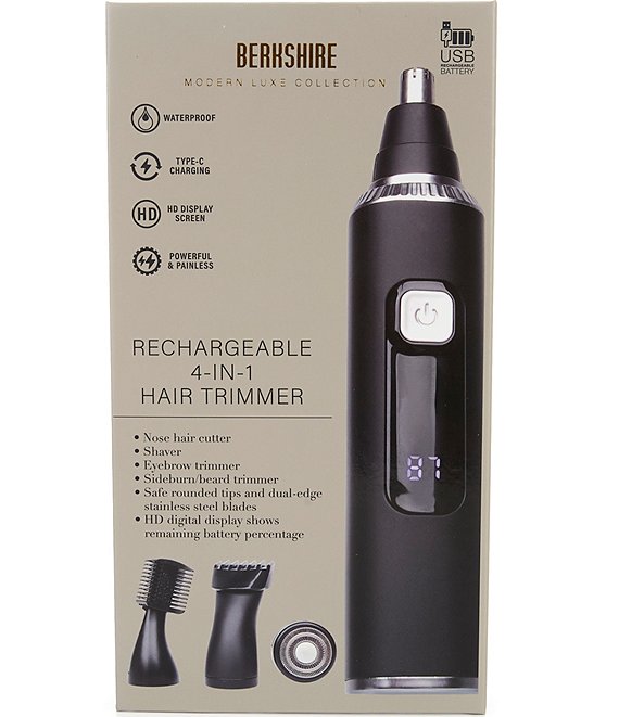 Berkshire 4-in1 Rechargeable Waterproof Hair Trimmer