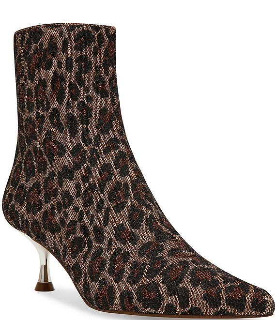 Leopard print womens booties online