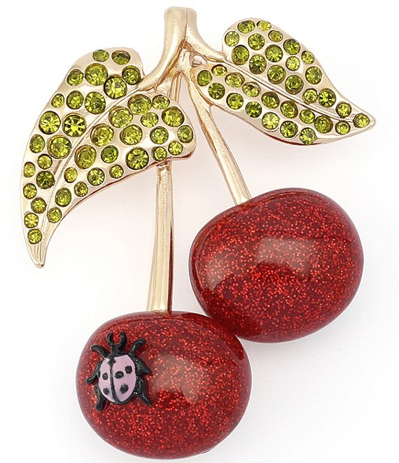 Betsey Johnson Betsey's Cherry Cluster Brooch