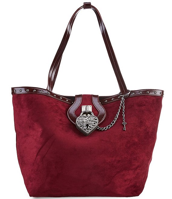 Betsey Johnson Lock It Down Charm Tote Bag