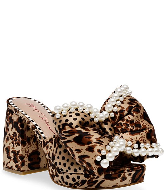 Betsey Johnson Maccie Leopard Print Dress Mules | Dillard's