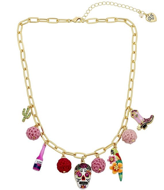 Betsey johnson sugar skull necklace discount