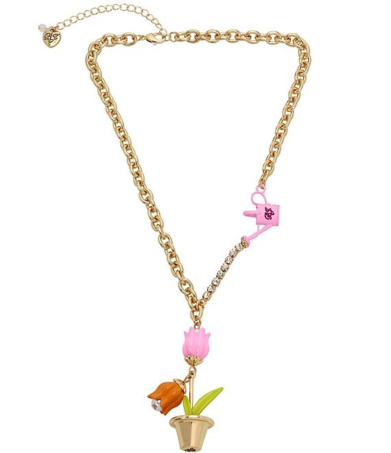 Betsey Johnson Tulip Pendant Necklace | Dillard's