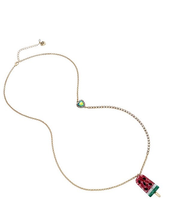 Betsey Johnson Watermelon Long Pendant Necklace | Dillard's