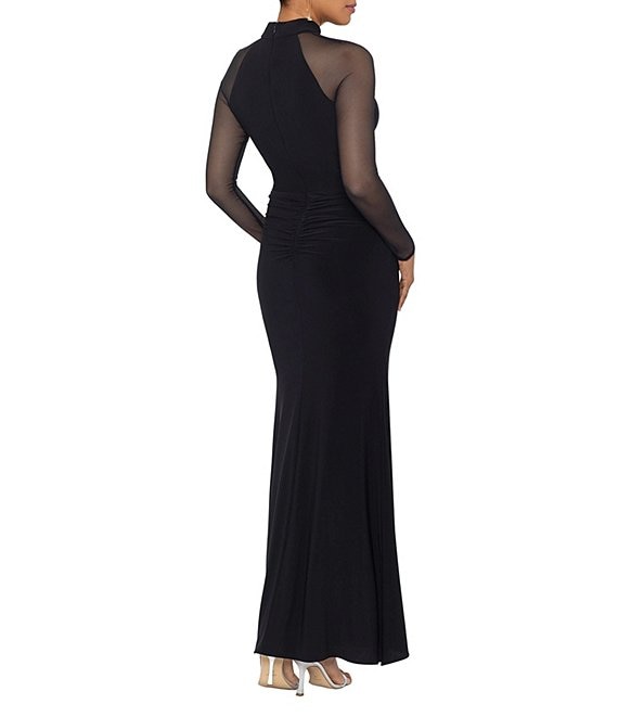betsy and adam black ruffle dress Betsy & Adam Women's Ruffle Tiered Lace Gown - Black Size: 12