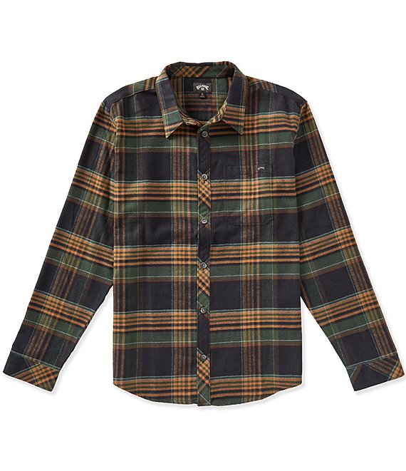 Billabong Coastline Tartan Plaid Flannel Shirt