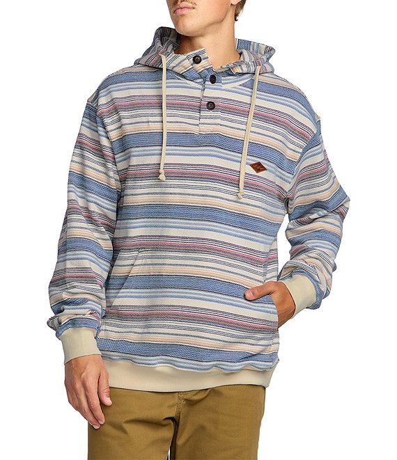 Billabong Rancho Long Sleeve Hooded Pullover, Multi - Image 1