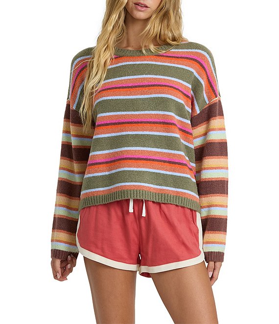 Billabong Red Rocks Striped Knit Sweater