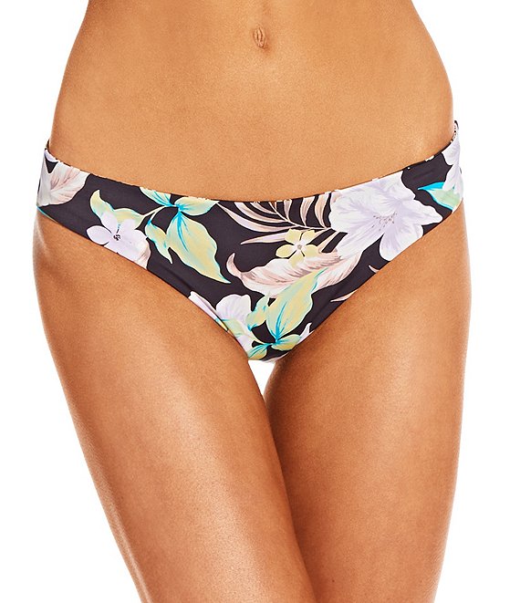 Billabong Shadow Tropical Floral Print Reversible Plunge