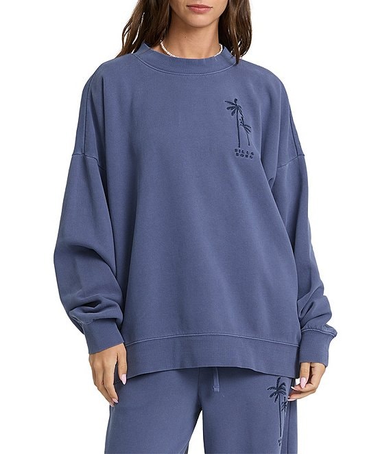 Billabong Tides Saltwash Oversized Brushed Fleece Coordinating Sweatshirt
