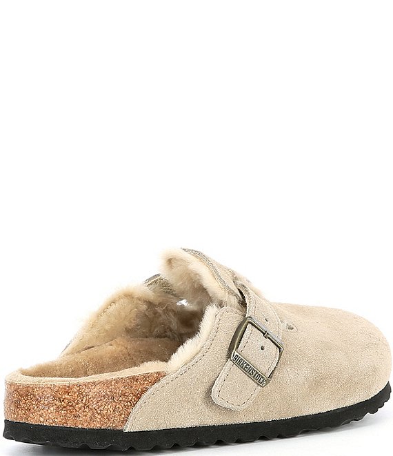 靴 Birkenstock Boston Shearling Suede Birkenstock Women's Boston Suede Shearling-Lined Clogs | Dillard's