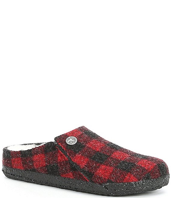 birkenstock zermatt red plaid