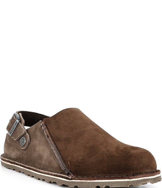 Birkenstock Women's Lutry Suede Back Strap Shearling Lined Clogs