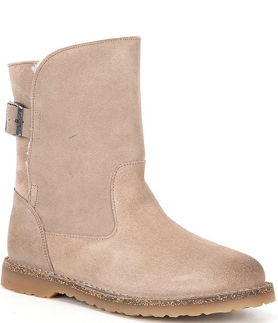 Color:Grey Taupe - Image 1 - Women's Uppsala Suede Shearling Lined Boots