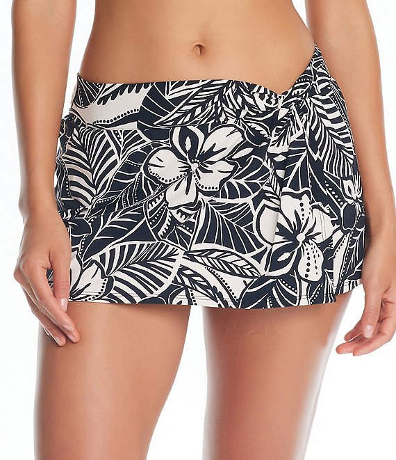 Bleu Rod Beattie Ciao Bella Printed High Waist Draped Skirted Midster ...