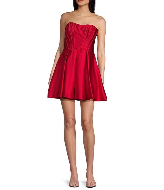 Dillards formal dresses red best sale