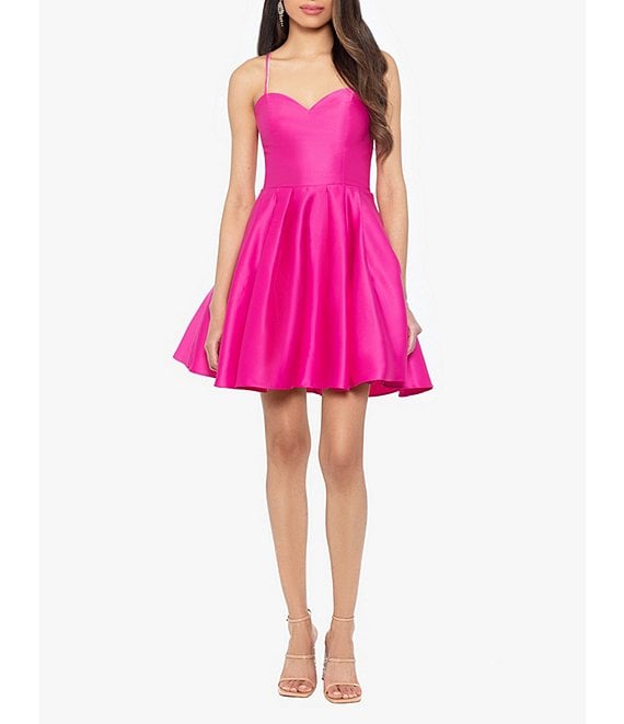 Pink cocktail dress clearance dillards