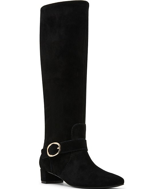 Blondo Oympia Waterproof Suede Block Heel Tall Boots