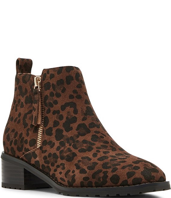 Dillards leopard booties best sale