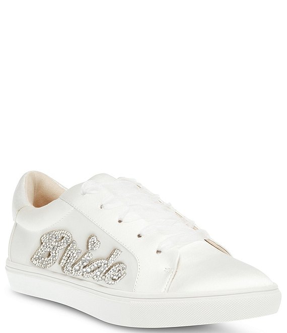 Blue by Betsey Johnson Kane Rhinestone Bride Sneakers Dillard s