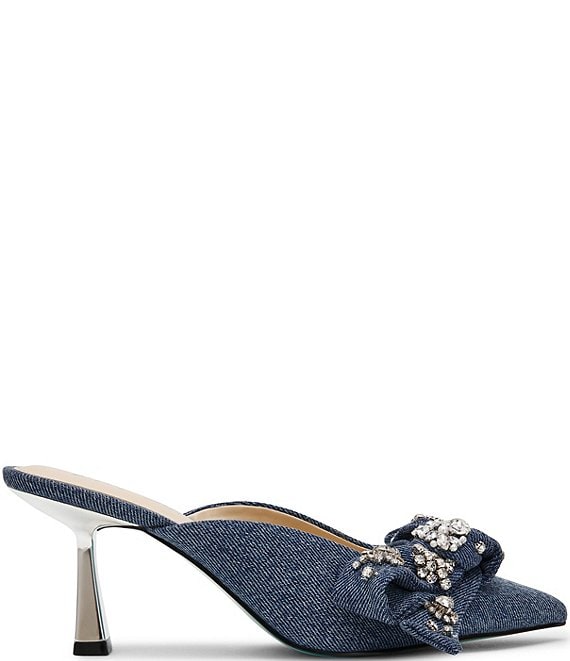 betsey johnson denim dress Kena Mule | Women's | Blue | Size 7.5 it creates a streamlined Brand Name:Jaded London export07 Bodycon dress Black Button Up Side