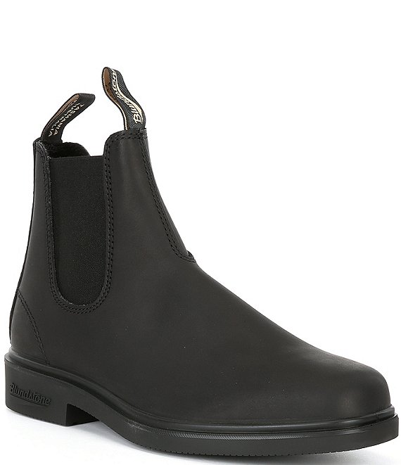 Pebbled black blundstones hotsell