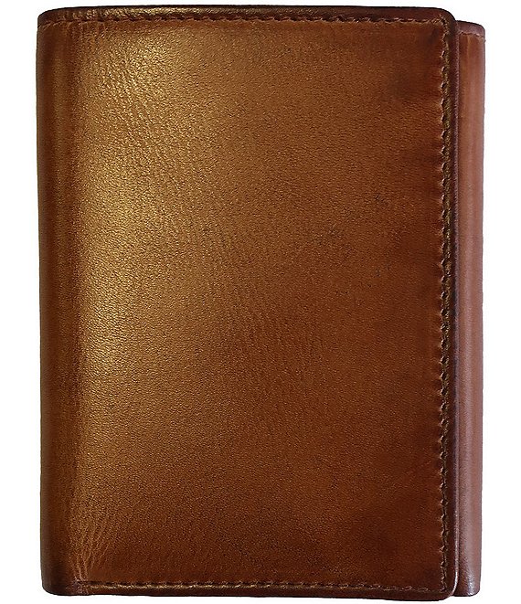 BOCONI Darius Slim RFID Leather Trifold Wallet
