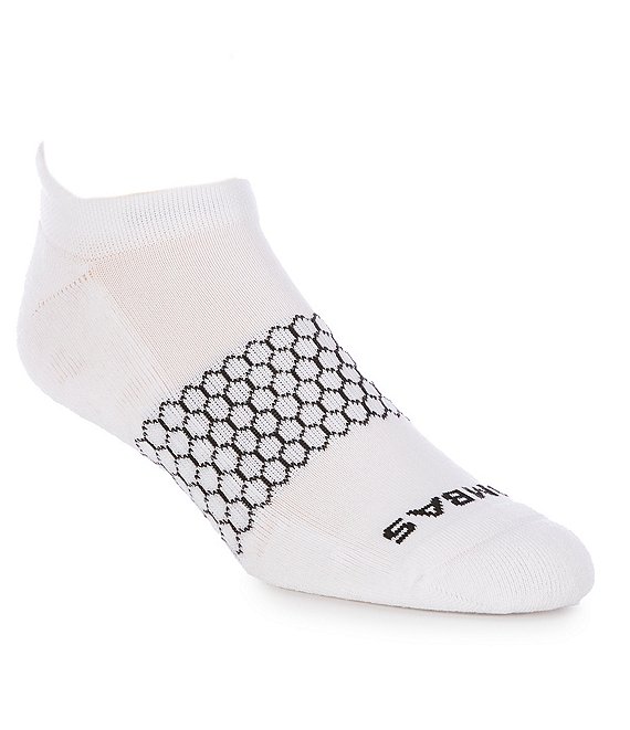 Bombas Solids Blister Tab Ankle 3 -Pack Socks, White - Image 1