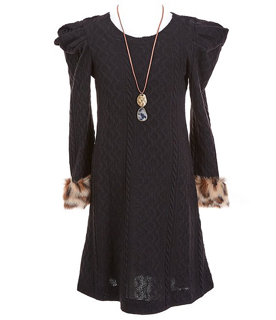 Bonnie jean long sale sleeve drop waist dress