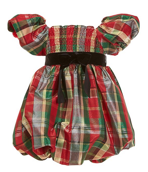 Bonnie jean red 2025 plaid dress