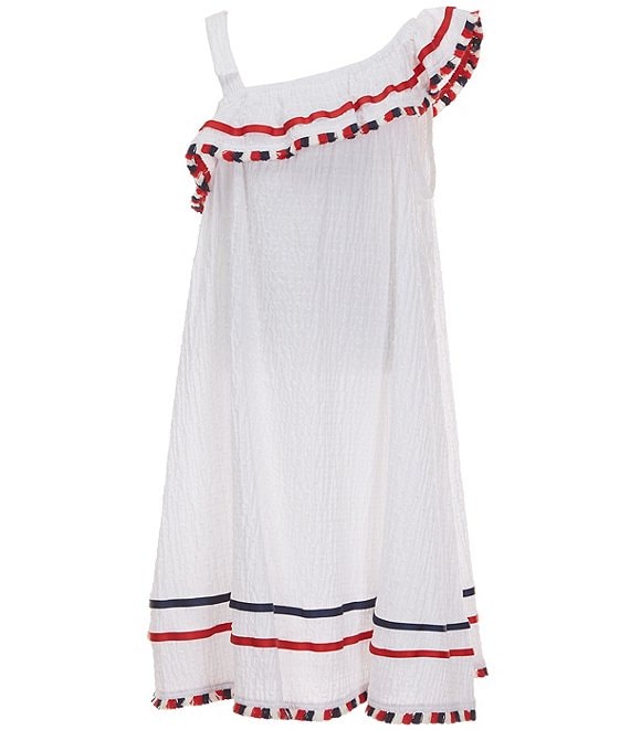Bonnie Jean Big Girls Plus Size 14.5-20.5 Clip Dot Fringe