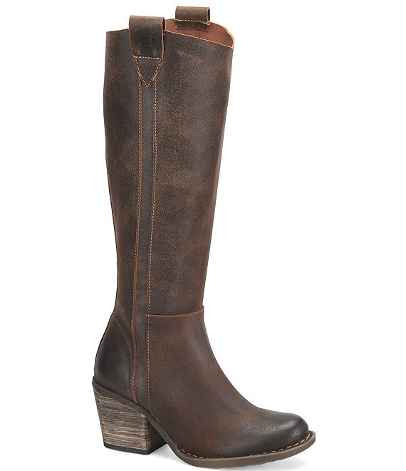 Born Avery Distressed Leather Western Tall Boots Dillard s