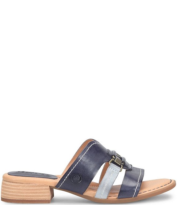 Born Marianna Leather Cut Out Slide Sandals | Dillard display picture 2