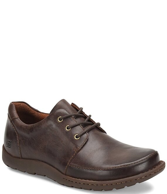 Color:Brown (Cocoa) - Image 1 - Men's Nigel 3-Eye Lace Up Oxfords