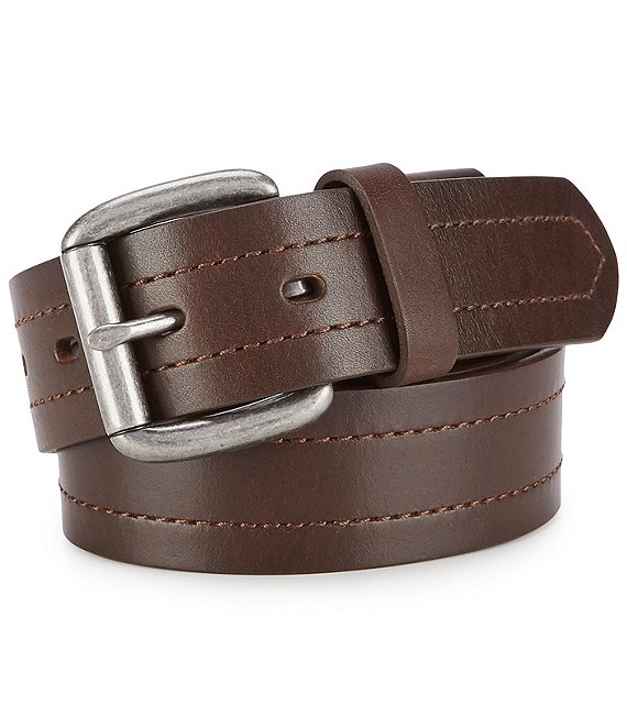 Born Men's Tumbled Texture Leather Belt
