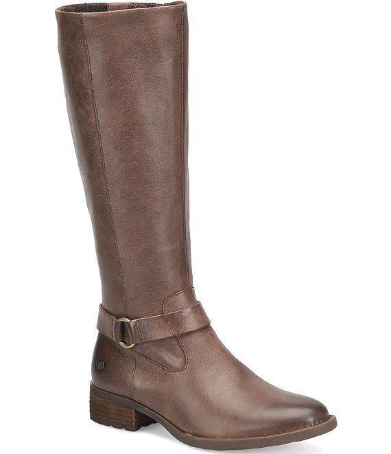 Born Saddler Leather Tall Riding Boots