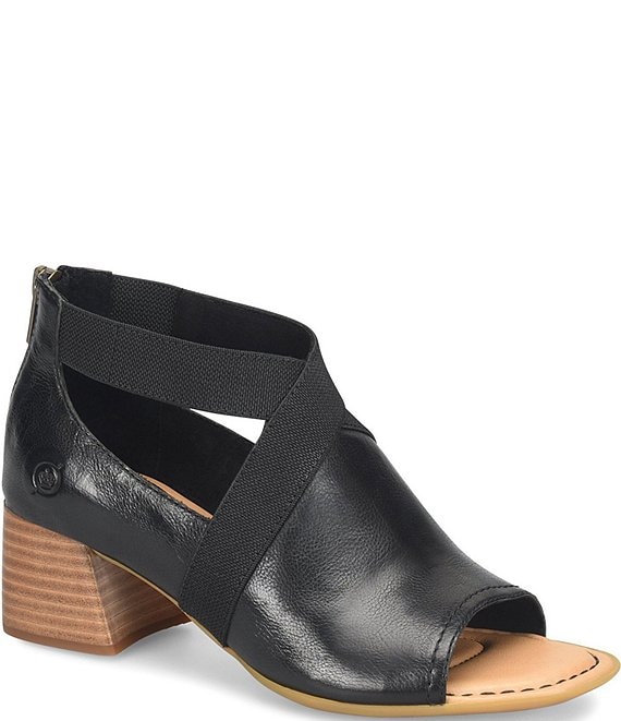 Born Searing Leather Stretch Elastic Shooties