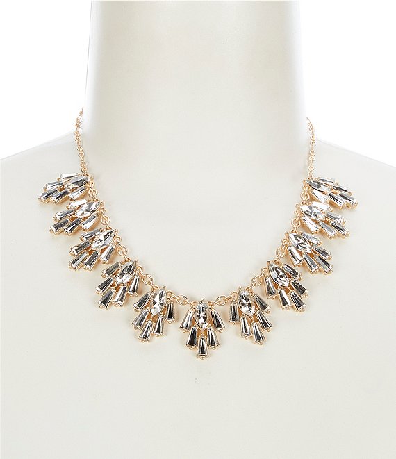 Borrowed & Blue by Southern Living Crystal Cluster Statement Necklace